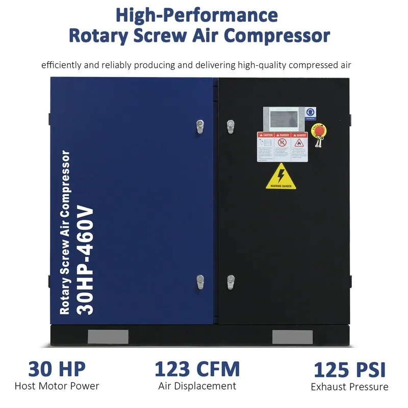 Компрессор Rotary Screw Air Compressor System 3 Phase 22KW 30HP 123CFM 125PSI 46