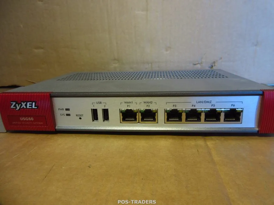 Межсетевой экран ZyXEL USG60 Unified Security Gateway FIREWALL 6 Port Gigabit Et