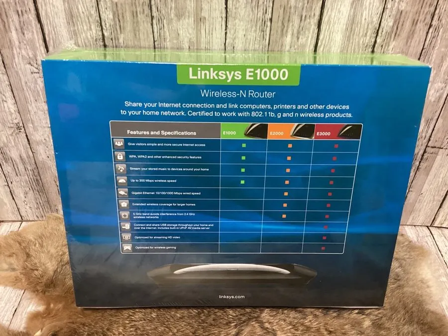 Маршрутизатор Cisco Linksys E1000 Wireless-N Router 300Mbps 4-Port WiFi Home Net