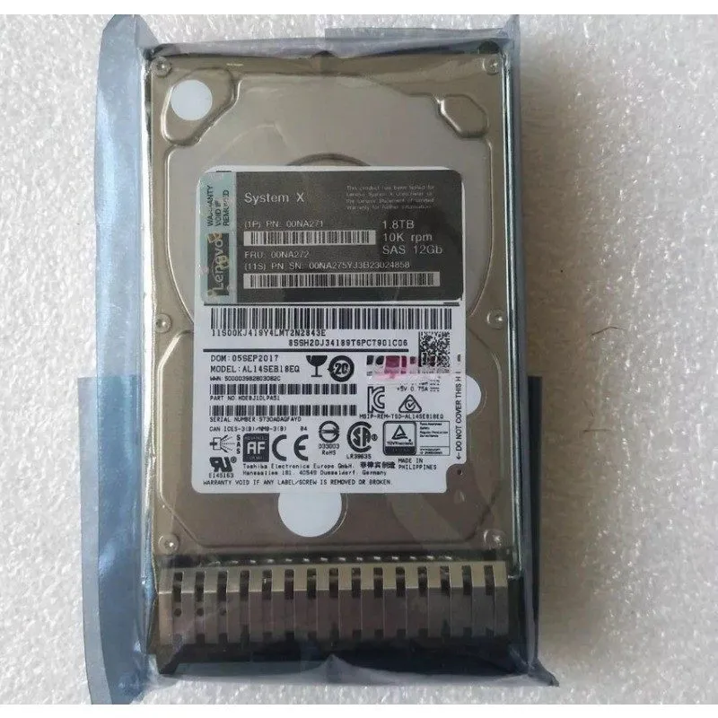 Жёсткий диск 00NA271 Lenovo IBM 1.8TB 10K 12GBps SAS 2.5" G3HS 512e HDD 00NA272 