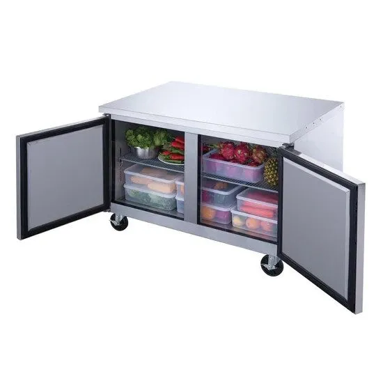 Холодильный шкаф Dukers DUC60R 2-Door Undercounter Commercial Refrigerator in St — фото лота 1