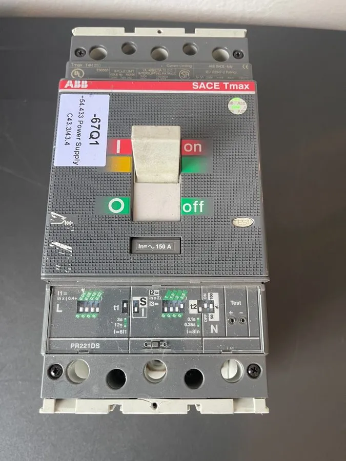Автоматический выключатель ABB SACE Tmax S3N E93565 150 Amp Molded Case Circuit