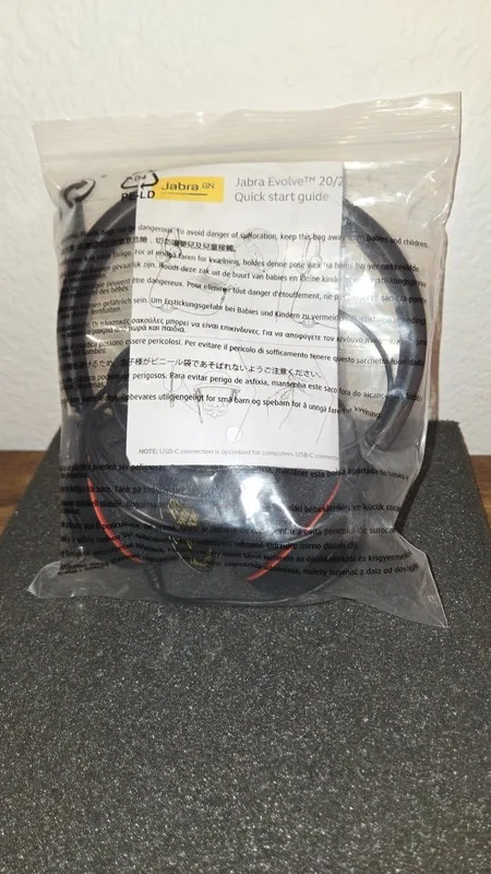 VoIP-шлюз Jabra EVOLVE 20 UC Stereo Black 3.5mm Wired Headset 4999-829-209 — фото лота 2
