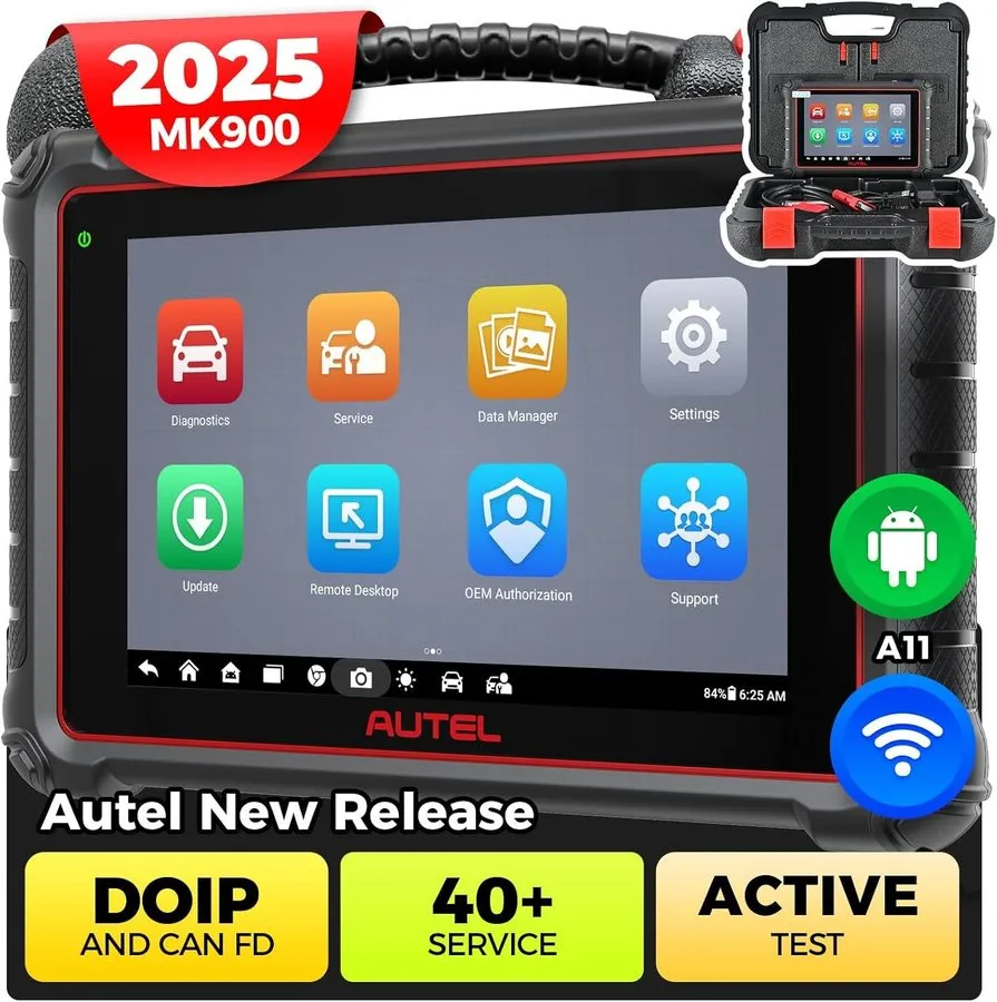 Диагностический сканер 2026 Autel MaxiCOM MK900 Car Full System Bidirectional Di
