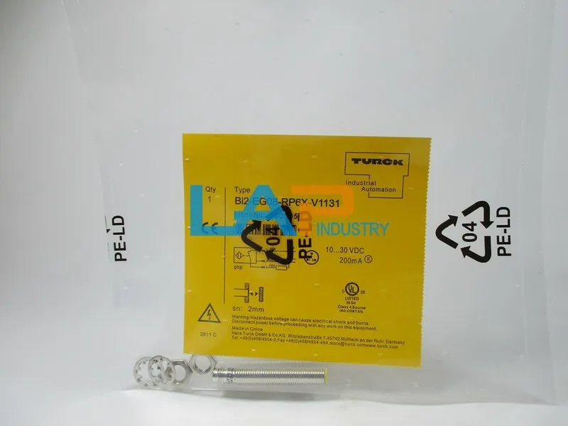 Датчик приближения Turck Bi2-EG08-RP6X-V1131 Inductive Proximity Sensor, 2mm, 10