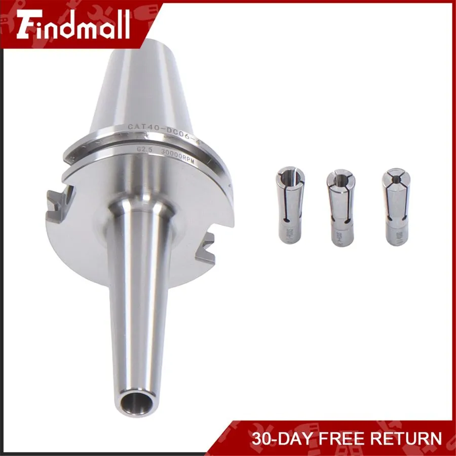 Режущий инструмент Labwork CAT40-DC06-4 Inch Slim Collet Chuck Set w/ 3 Collets  — фото лота 2