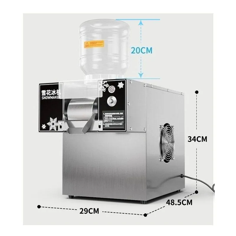 Оборудование для общепита 60kg/24H Commercial Snowflake Machine Ice Shaver Snow  — фото лота 4