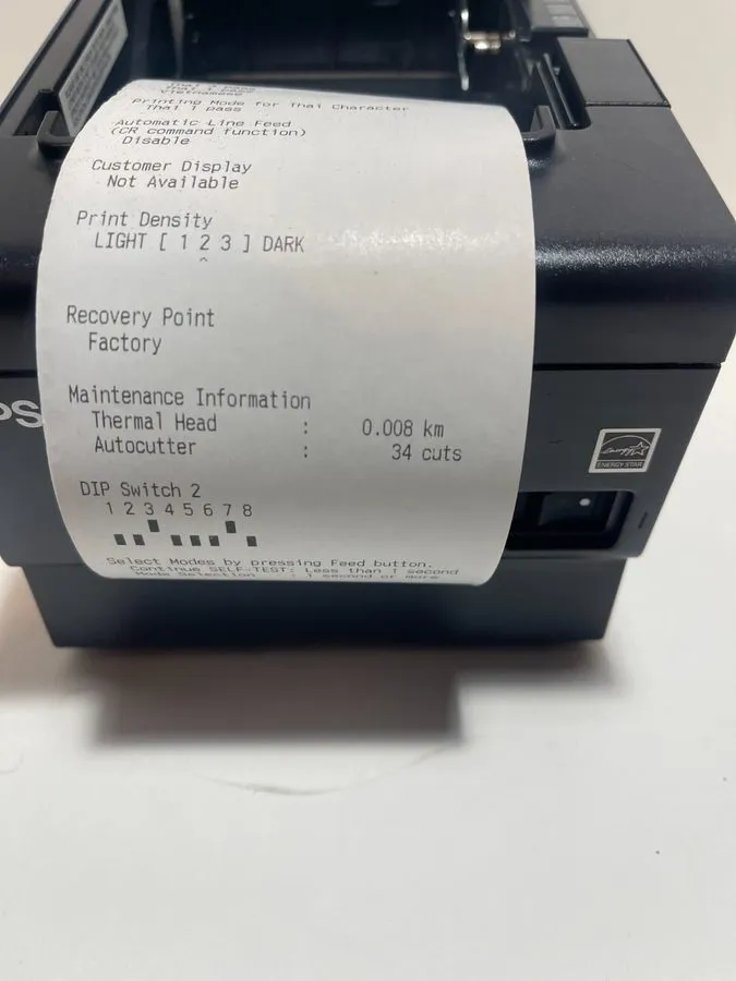 Принтер чеков Epson TM-T88VII M371A Compact POS Thermal Receipt Printer IDN USB 