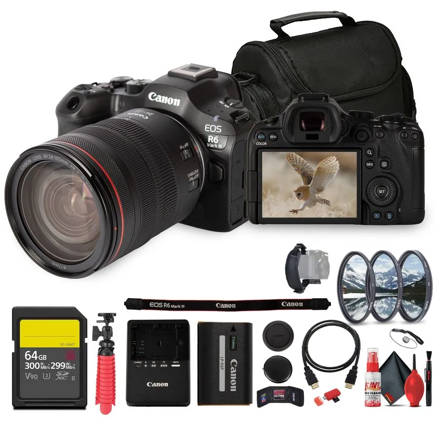 Фотокамера Canon EOS R6 Mark III Mirrorless 32.5MP Full Frame w/ 24-105mm