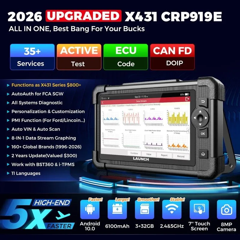Диагностический сканер LAUNCH CRP919E CRP909E CRP129E PLUS OBD2 Car Diagnostic T