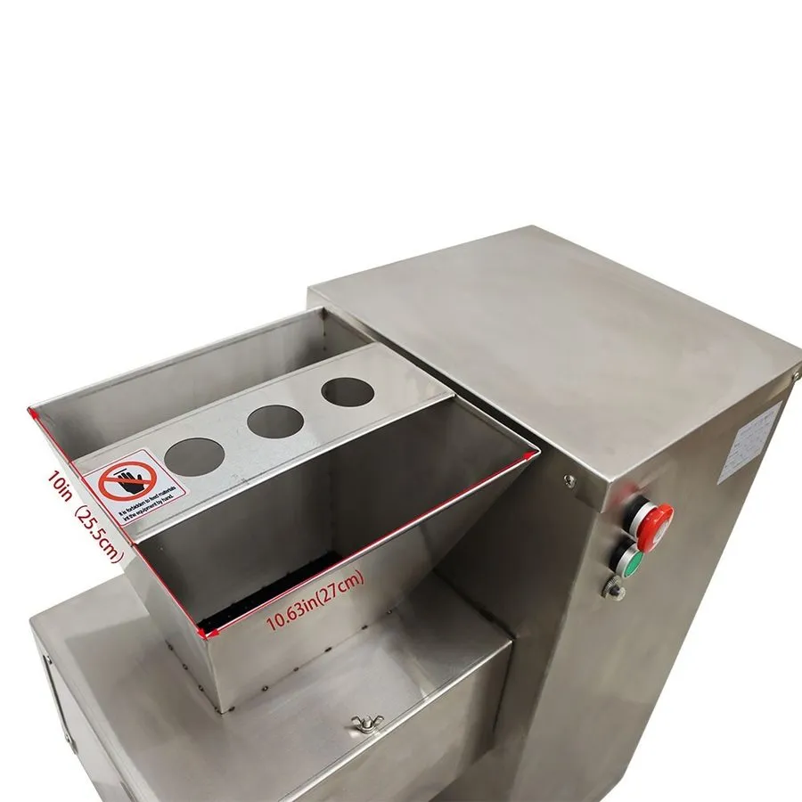 Слайсер 110V TJ-180L Vertical Stainless Commercial Electric Meat Slicer 8mm Blad — фото лота 2