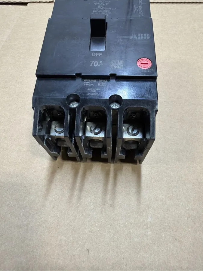Автоматический выключатель ABB / General Electric GE TEY370 3p 70a 480v Circuit 