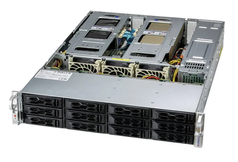 Сервер Supermicro SYS-620C-TN12R 2U Server 12x3.5" NVME U.2 2x Intel Xeon 4300/5