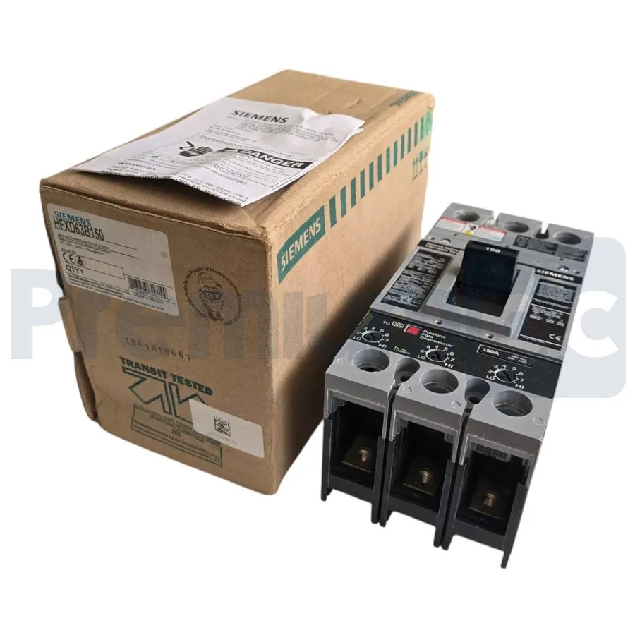 Автоматический выключатель SIEMENS HFXD63B150 SENTRON 3 POLE 150 AMP 480V 65KAIC
