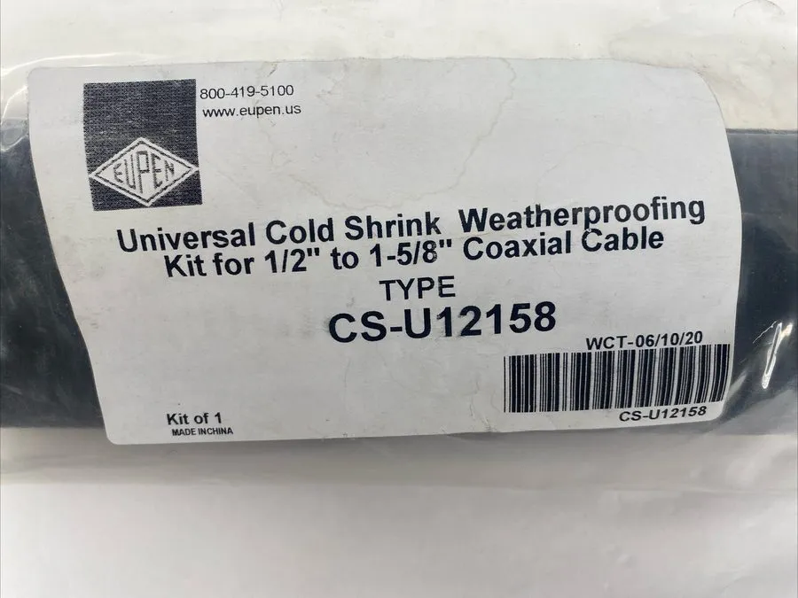 Кабель Eupen CS-U12158 Cold Shrink Weatherproofing Kit — фото лота 1