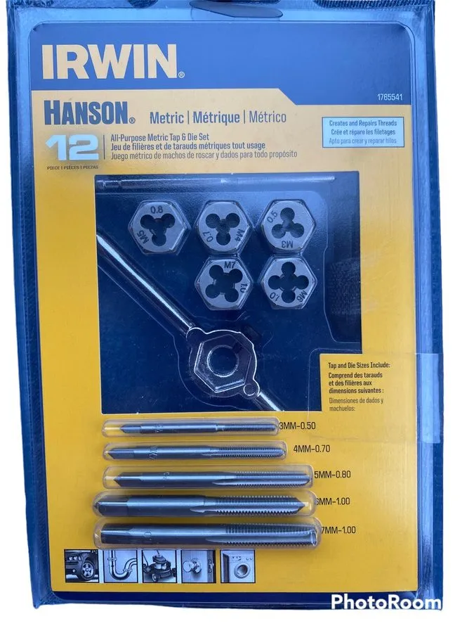 Режущий инструмент Tap & Die Set Irwin Hanson Metric All Purpose 1765541 3mm- 7m
