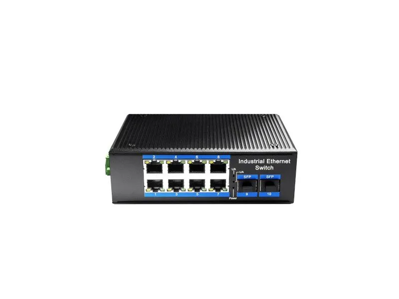 Коммутатор CUDY IG1008S2 Industrial Gigabit Switch 8-Port RJ45, 2-Port SFP — фото лота 1