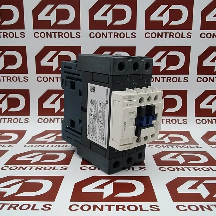 Контактор Schneider Electric LC1D50ABD 3-Pole Contactor 50A 24VDC Coil EverLink