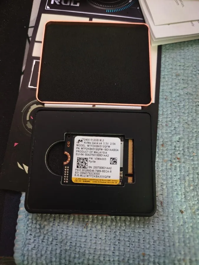 SSD-накопитель Micron 2400 512GB M.2 NVMe PCIe Internal SSD MTFDKBK512QFM Black