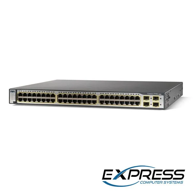 Коммутатор Cisco WS-C3750G-48TS-E Catalyst 3750 48 10/100/1000T + 4 SFP