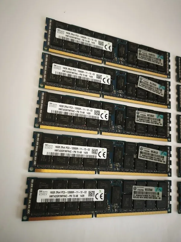Модуль памяти 1X 16GB Hynix HMT42GR7MFR4C-PB 2Rx4 PC3-12800R DDR3 ECC REG 1.5
