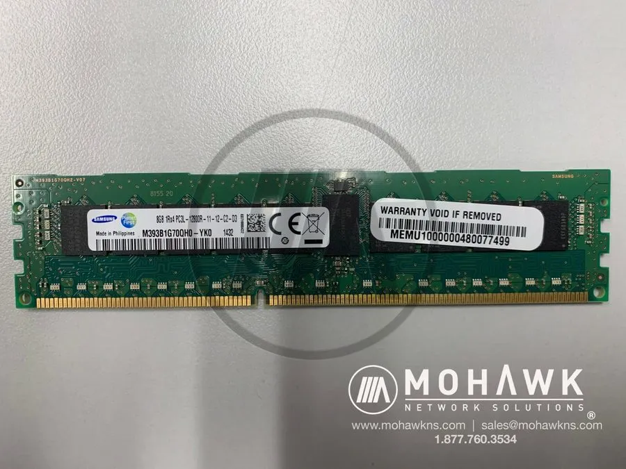 Модуль памяти Samsung 8GB 1Rx4 PC3L-12800R-11-12-C2-D3 M393B1G70QH0-YK0 DDR3 ECC
