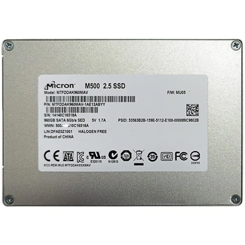 SSD-накопитель Micron M500 2.5" SSD 960GB SATA 6Gb/s SED MTFDDAK960MAV 95% Healt