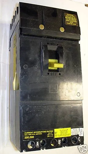 Автоматический выключатель Square D IF34100 3 Pole 100AMP 480V 200k I-Line Circu