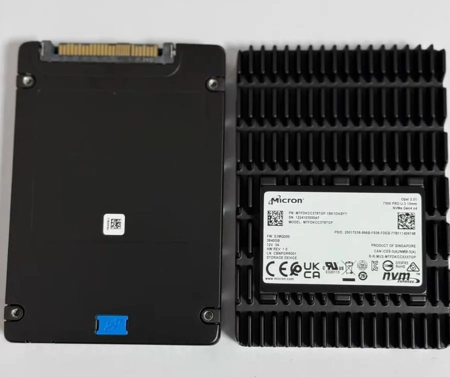 SSD-накопитель 0-Hour MTFDKCC3T8TGP-1BK1DABYY Micron 7500 Pro 3.84TB TLC PCI-E N