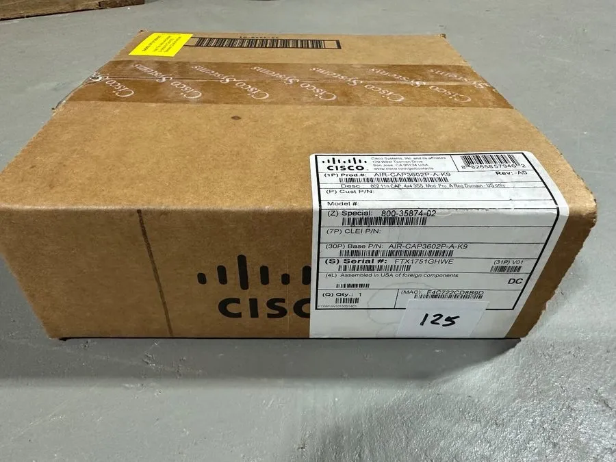 Точка доступа Wi-Fi Cisco Aironet 3602P Wireless Access Point AP AIR-CAP3602P-A-