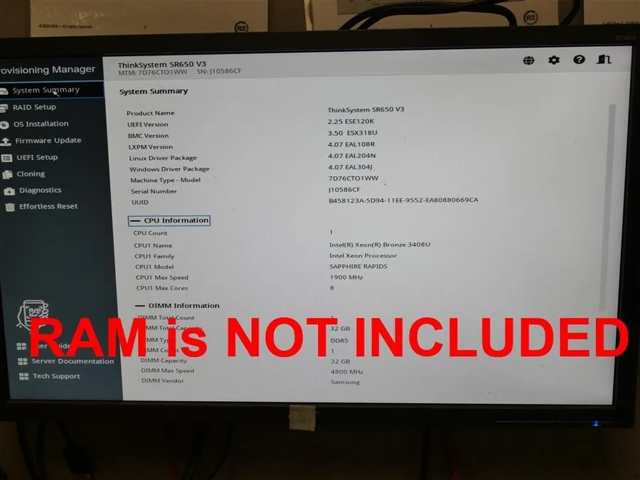 Сервер Lenovo ThinkSystem SR650 8LFF 2x Xeon Silver 4110 64GB RAM Rails — фото лота 1