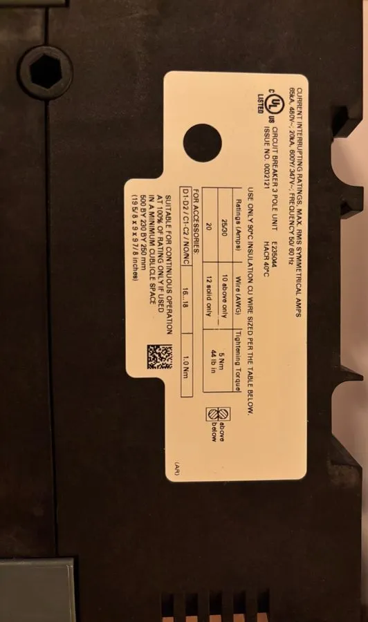 Автоматический выключатель SIEMENS 3RV2742-5ED10 CIRCUIT BREAKER 30A 480V 50/60H