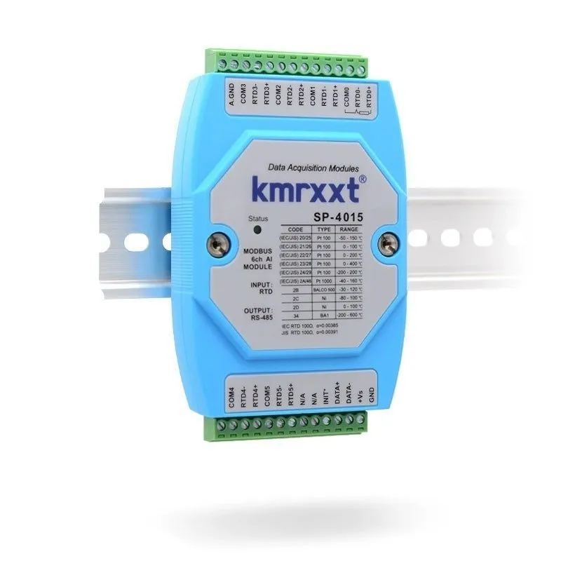 Модуль 6-CH RTD Analog Input Modbus RTU Remote IO Data Acquisition Module SP-401 — фото лота 1