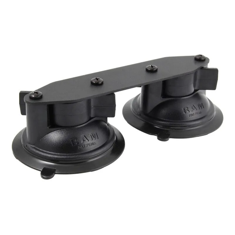 Вакуумная присоска RAM Twist-Lock Double Suction Cup Base with Straight Plate RA — фото лота 1