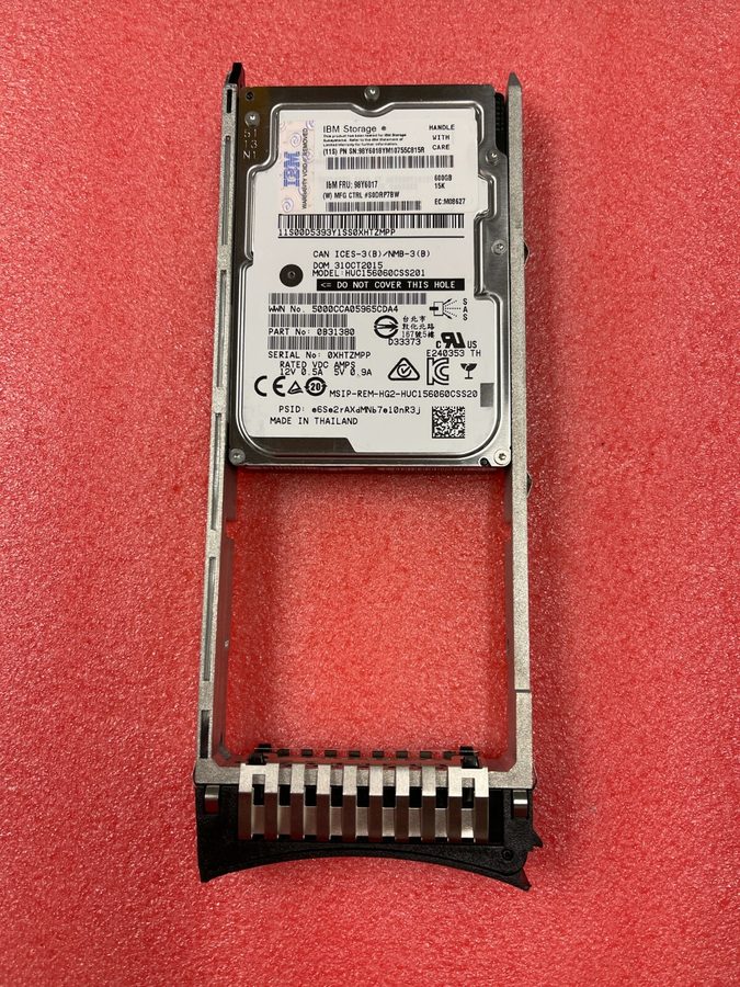 Жёсткий диск 98Y6017 98Y6018 HUC156060CSS201 IBM 600GB 15K SAS 6Gb 2.5" HDD 528b