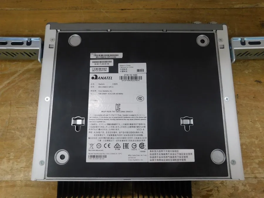Коммутатор Cisco WS-C3560CX-12PC-S 12 Port Ethernet Switch JNC