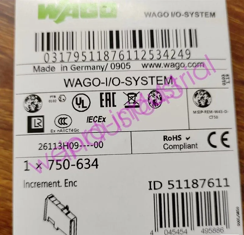 ПЛК 750-634 WAGO PLC Module 750 634