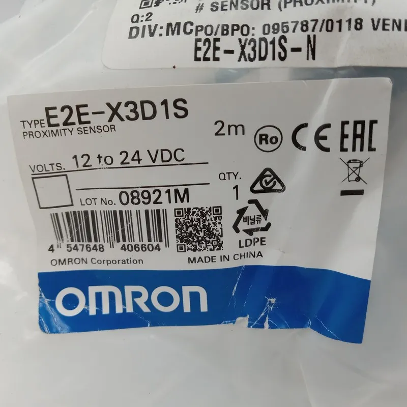 Датчик приближения OMRON E2E-X3D1S PROXIMITY SWITCH / SENSOR 15715M 12 to 24VDC