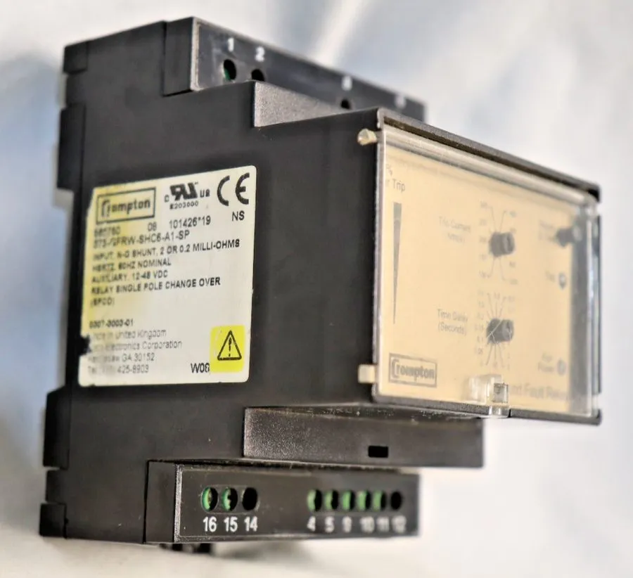 Реле 307-3003-01 Cummins Onan Ground Fault Crompton Relay Protective Generator 6 — фото лота 2