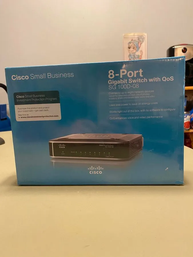 Коммутатор Cisco (SG100D-08P-NA) 8-Ports Desktop Ethernet Switch