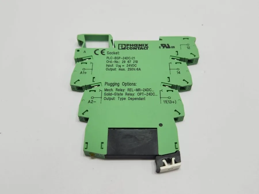 Колодка реле PHOENIX CONTACT PLC-BSP-24DC/21 Relay Socket 24VDC 29 67 219
