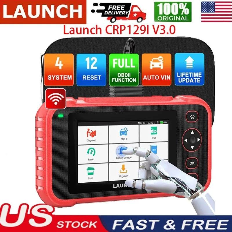 Диагностический сканер 2026 LAUNCH CRP129I Car OBD2 Scanner Engine ABS SRS SAS T