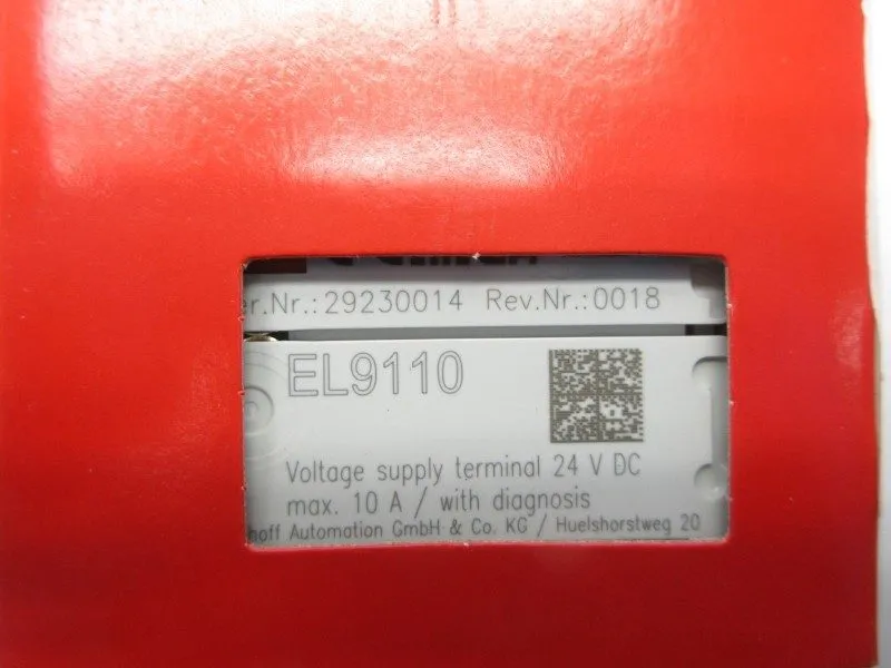 Модуль ввода-вывода BECKHOFF EL9110 24VDC 10A NSFS