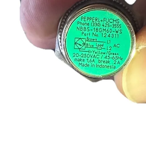 Датчик приближения Pepperl+ Fuchs NBB5-18GM60-WS 250VAC 200mA Proximity Sensor 1