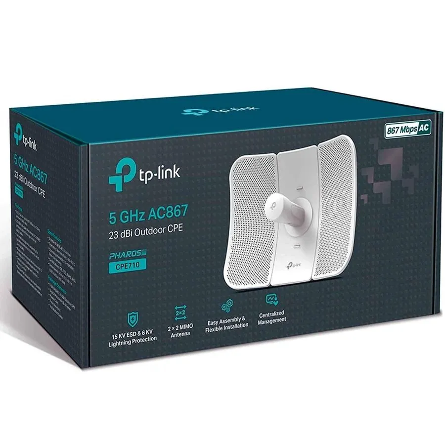 Операторское оборудование TP-Link CPE710 Outdoor CPE 5GHz 867Mbps 23dBi Long Ran — фото лота 2
