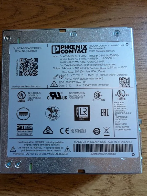 Блок питания Phoenix Contact 2904621 Power Supply QUINT4-PS/3AC/24DC/10 — фото лота 1