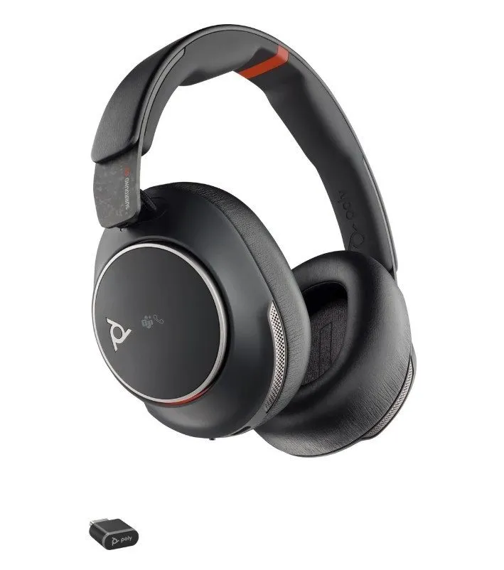 VoIP-шлюз Poly Voyager Surround 85 UC Headset with charging stand 8G7T8AA Blueto — фото лота 1