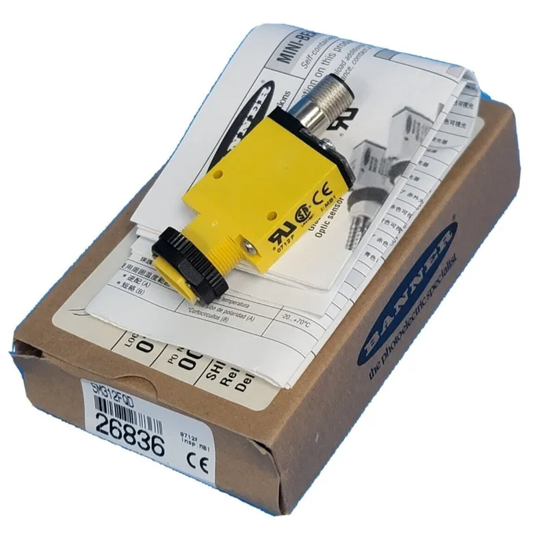 Фотоэлектрический датчик BANNER SM312FQD MINI-BEAM PHOTOELECTRIC SENSOR 10-30VDC