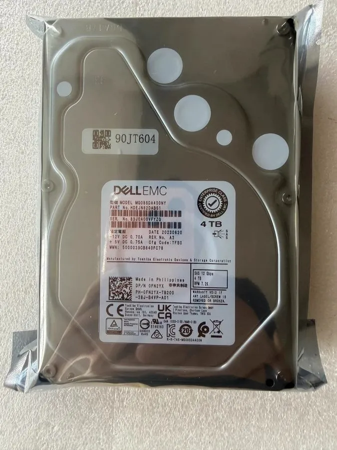 Жёсткий диск Toshiba MG08SDA400NY 4TB SAS 12Gb/s 3.5 in Enterprise HDD HDEJN82DA