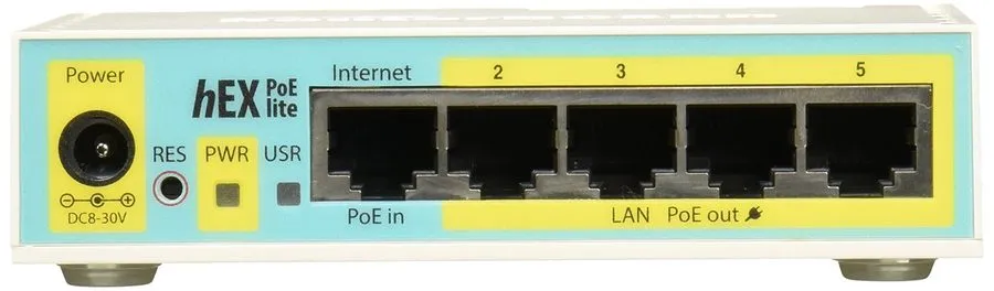Маршрутизатор Mikrotik RB750UPr2 hEX RouterBOARD PoE Lite 5-Port Ethernet Router